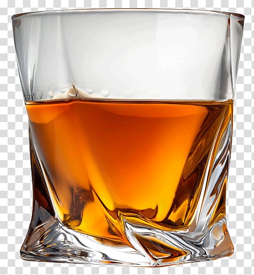 close-up of clear shot glass, Bourbon whiskey Old Fashioned Scotch whisky Jameson Irish Whiskey, whiskey transparent background PNG clipart