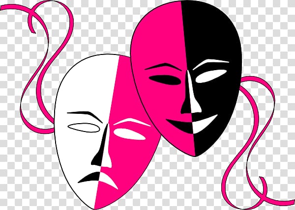 Theatre Drama Mask Comedy , Mask transparent background PNG clipart