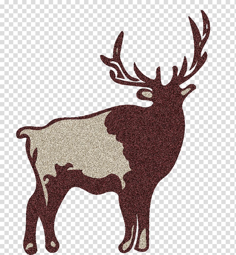 Reindeer Elk Antler Terrestrial animal Wildlife, Reindeer transparent background PNG clipart