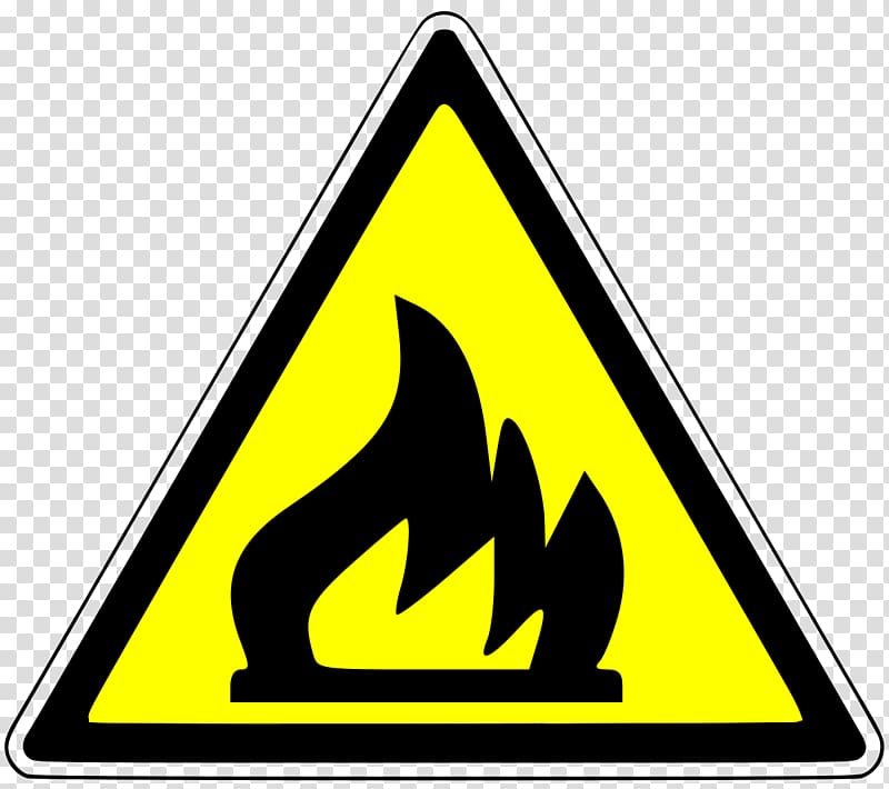Warning sign Fire Combustibility and flammability Flame Decal, lab coat transparent background PNG clipart