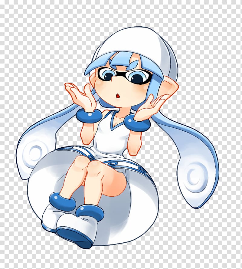 Splatoon Squid Girl, inkling squid transparent background PNG clipart