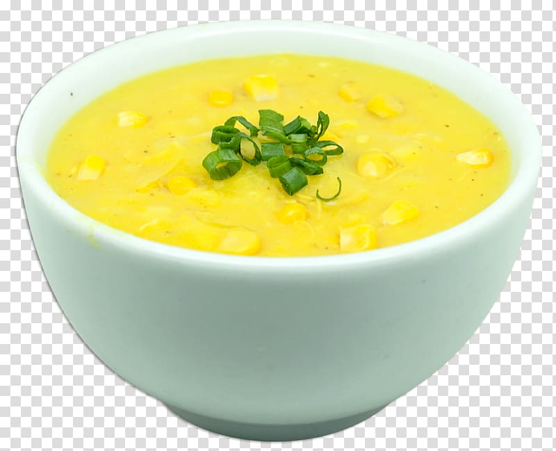 Leek soup Creamed corn Corn chowder Vegetarian cuisine, transparent background PNG clipart