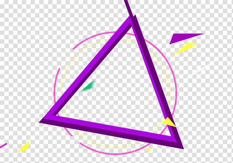 purple triangle , Polygon Material, Three-dimensional irregular polygon elements transparent background PNG clipart