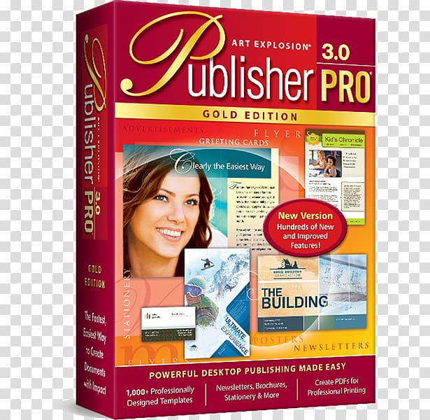Desktop publishing Microsoft Publisher Computer Software Printing, Card Brochure transparent background PNG clipart