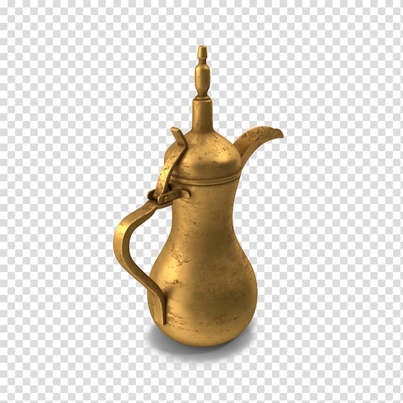 brass teapot illustration, Arabic tea Teapot Jug, Arabic teapot transparent background PNG clipart