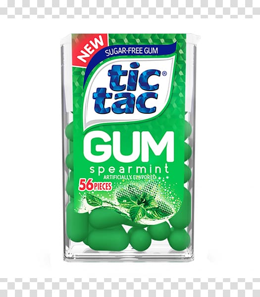Chewing gum Tic Tac Mint Kroger Mentha spicata, chewing gum transparent background PNG clipart