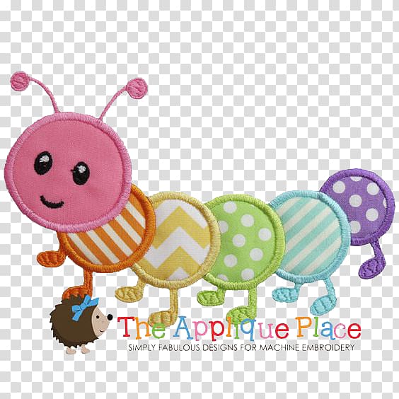 Appliquxe9 Machine embroidery Sewing Pattern, Multi-legged bugs transparent background PNG clipart