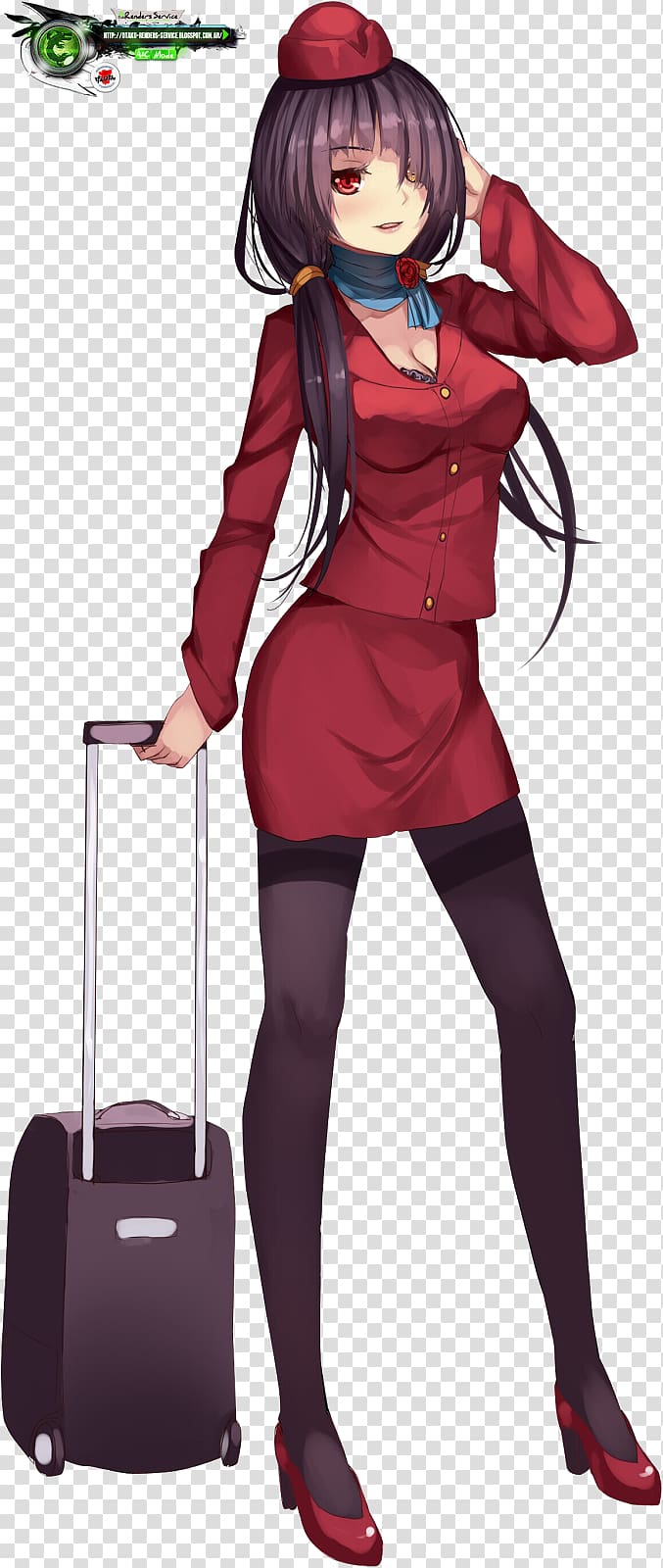 Date A Live Anime Flight attendant Manga, Anime transparent background PNG clipart