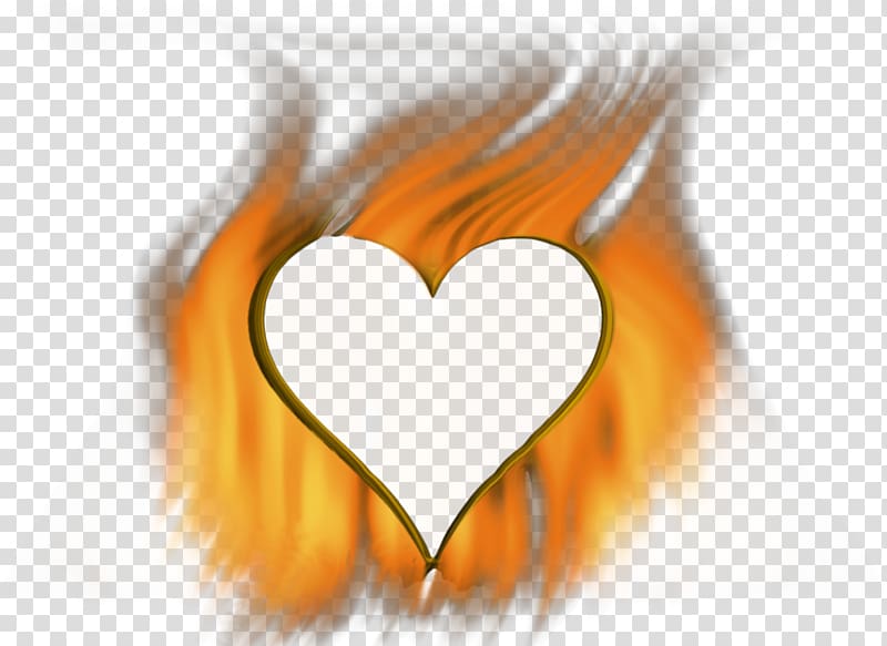 Heart Fire Flame , heart transparent background PNG clipart
