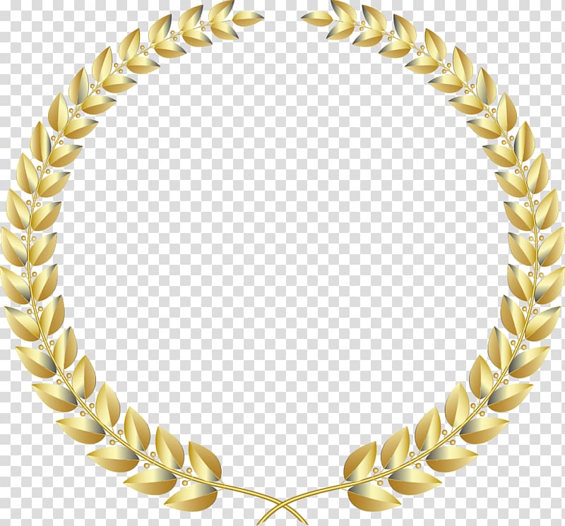 round leaf screenshot, Laurel wreath Gold , Gold ring fine wheat transparent background PNG clipart