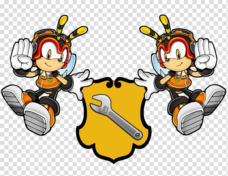 Charmy Bee Knuckles\' Chaotix Espio the Chameleon the Crocodile, Charmy Bee transparent background PNG clipart