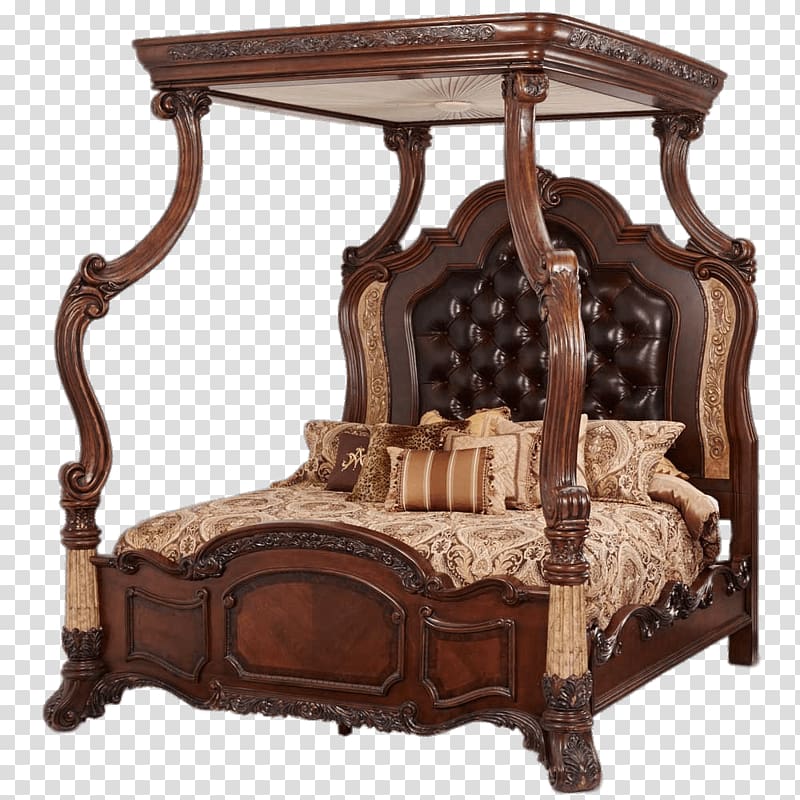 Bedside Tables Canopy bed Bedroom Furniture Sets, bed transparent background PNG clipart