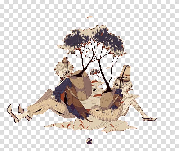 woman sitting beside the woman with brown backpack, couple Illustration, Quarreling couple transparent background PNG clipart