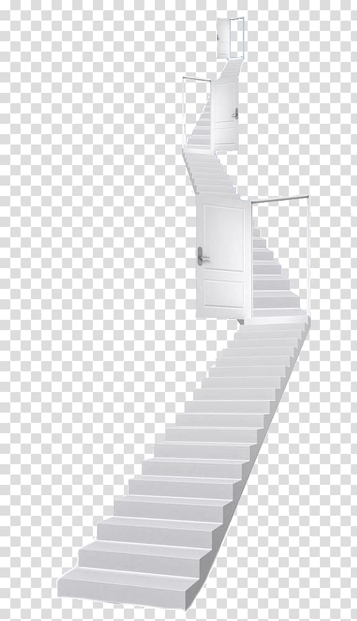 white stairs illustration, Ladder Black and white, Success White Ladder transparent background PNG clipart