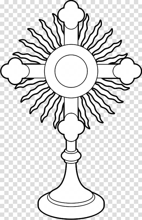 Monstrance Eucharist Sacraments of the Catholic Church Coloring book, others transparent background PNG clipart