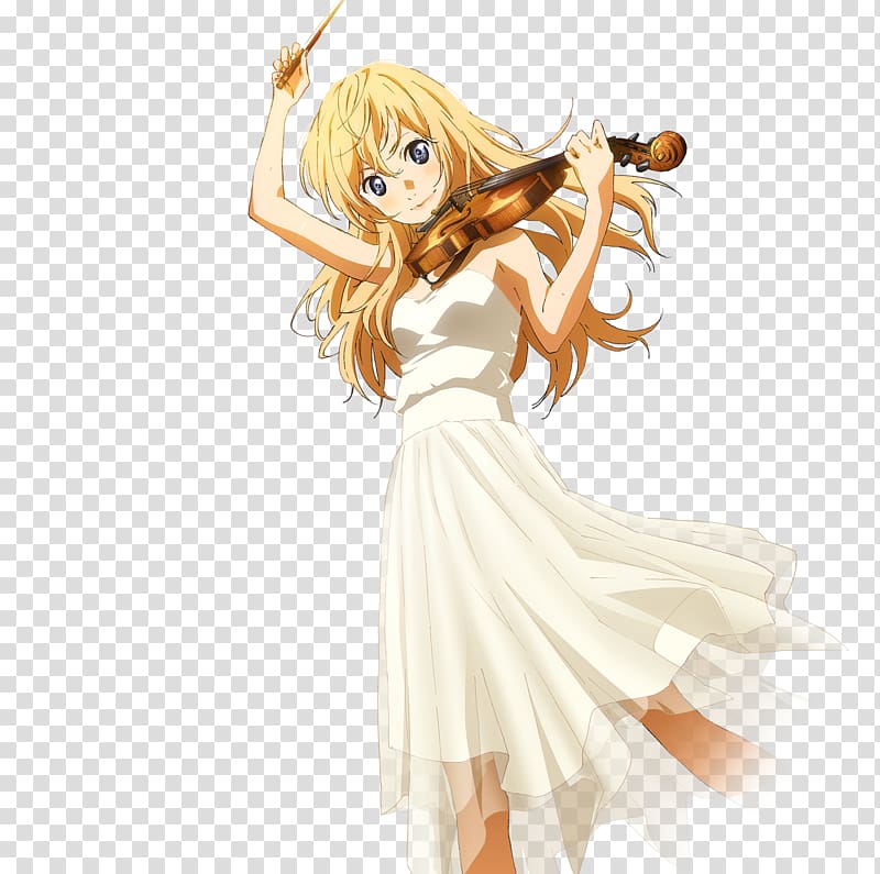 Your Lie in April Anime Character Love, Anime transparent background PNG clipart