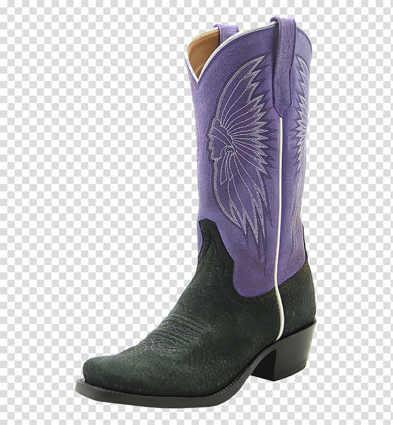 Cowboy boot Rios of Mercedes Boot Company Female Ballet flat, Purple Boots transparent background PNG clipart