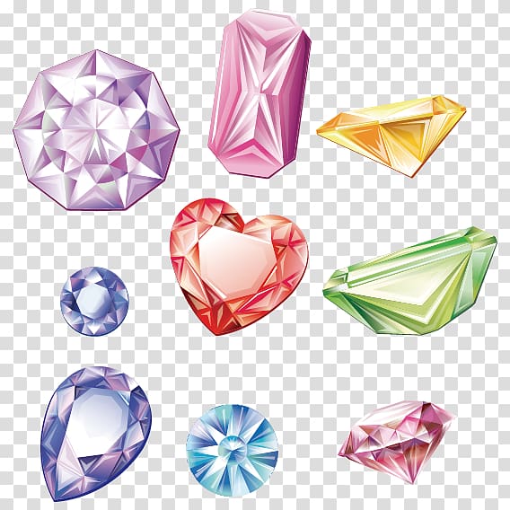 Diamond color Logo, Jewelry material transparent background PNG clipart