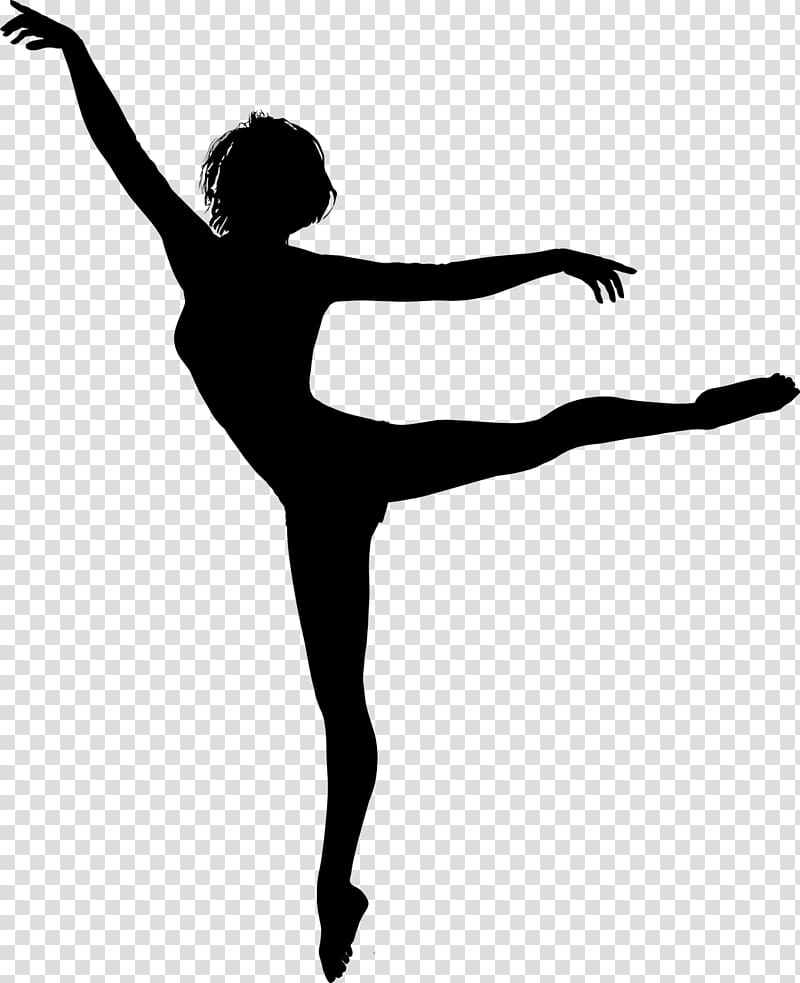 Ballet Dancer Silhouette, Jazz dance transparent background PNG clipart