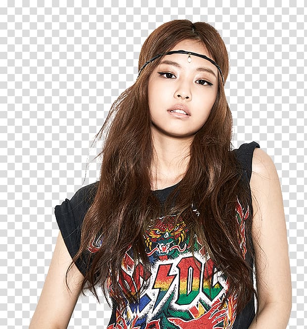 Jennie Kim BLACKPINK YG Entertainment K-pop Singer, black pink logo transparent background PNG clipart