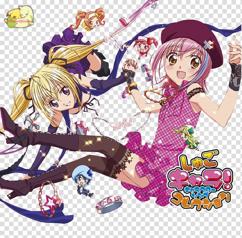 Amu Hinamori Utau Hoshina Tadase Hotori Shugo Chara! Anime, Anime transparent background PNG clipart