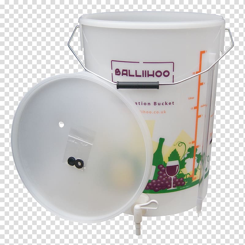 Bucket Fermentation Balliihoo Homebrew Liter Imperial gallon, bucket transparent background PNG clipart