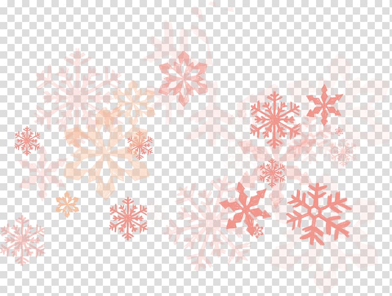 pink floral border, Snowflake Computer file, Cute pink snowflake transparent background PNG clipart