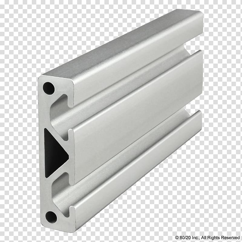 80/20 T-slot nut Extrusion Framing Architectural engineering, aluminum profile transparent background PNG clipart