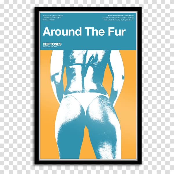 Deftones Poster Around the Fur Graphic design Megami Magazine, Max Cavalera transparent background PNG clipart