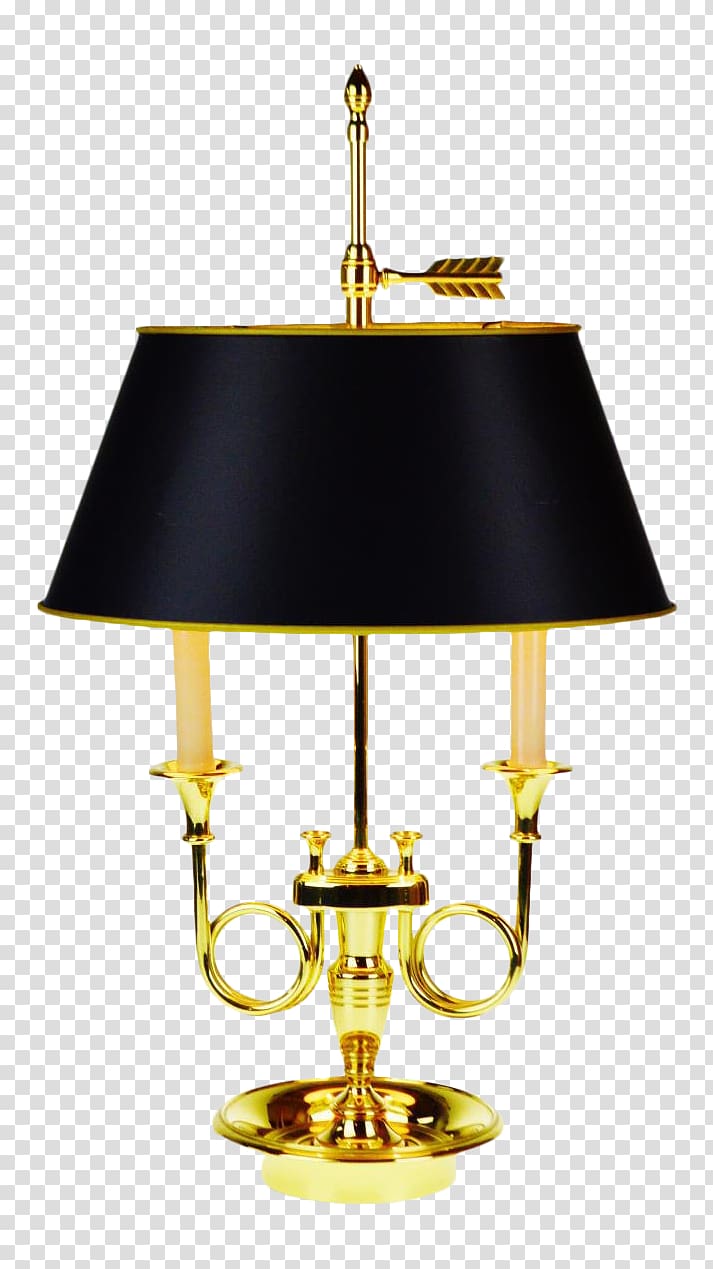 Lamp Table Brass Light fixture, lamp transparent background PNG clipart