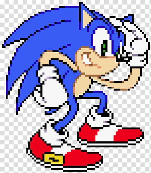 Sonic the Hedgehog Pocket Adventure Sonic Adventure Knuckles the Echidna Sonic & Knuckles Sonic Dash, sonic the hedgehog pixel art transparent background PNG clipart
