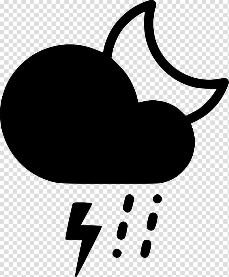 Thunderstorm Computer Icons Cloud Rain , Cloud night transparent background PNG clipart