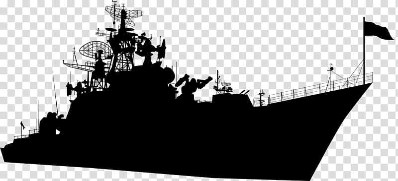 silhouette battle ship, Warship Battleship illustration , Military ships transparent background PNG clipart