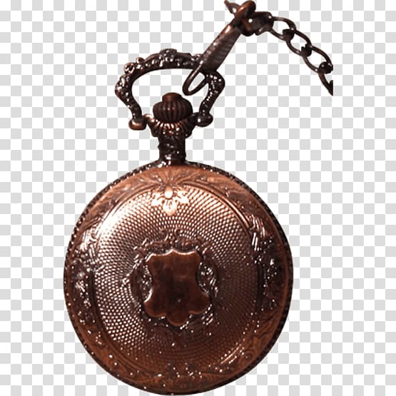 Copper Pocket watch Steampunk, watch transparent background PNG clipart
