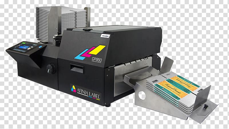 Label printer Printing Card Paper Memjet, corrugated tape transparent background PNG clipart