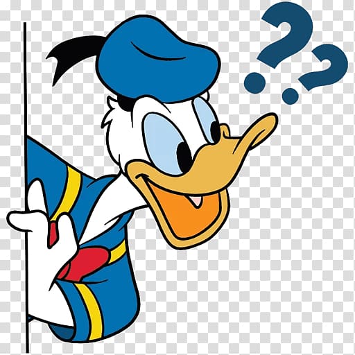 Donald Duck Telegram VK Sticker, donald duck transparent background PNG clipart