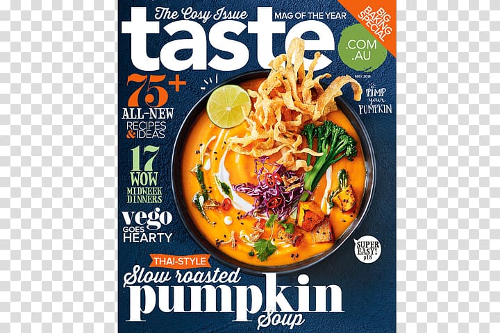 Australia Magazine Flavor Taste Food, pumpkin soup transparent background PNG clipart