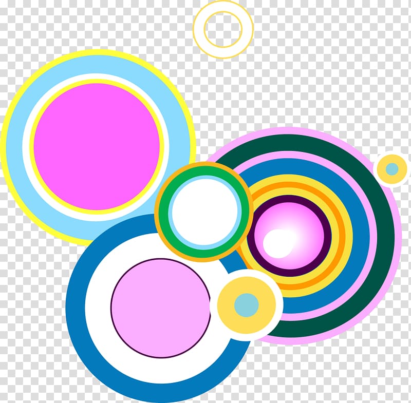 Circle , Hand colored circles pattern transparent background PNG clipart