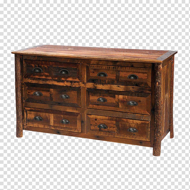 Chest of drawers Rustic furniture Reclaimed lumber, wood transparent background PNG clipart