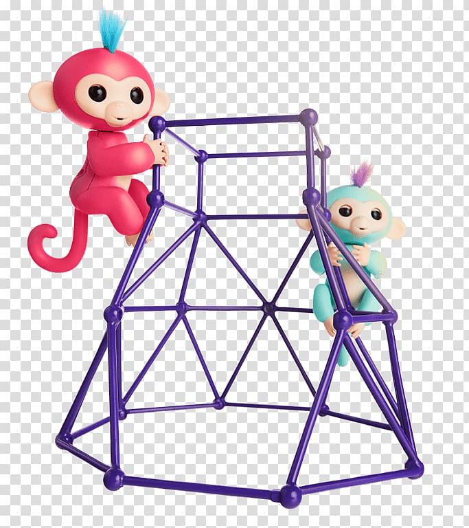 Monkey WowWee Robot Jungle gym Fingerlings, monkey transparent background PNG clipart
