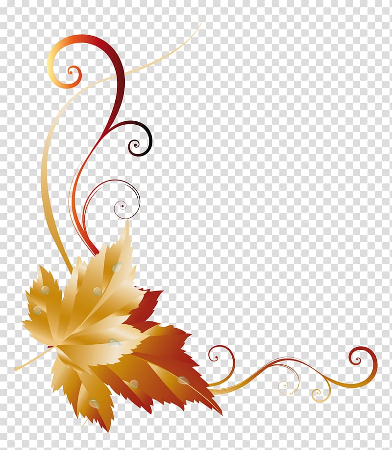 brown maple leaf illustration, Autumn leaf color , Fall Leaf Decor transparent background PNG clipart