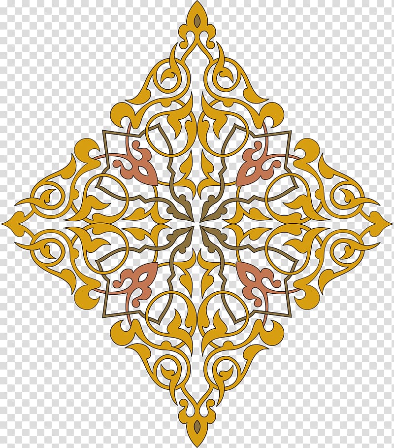 yellow and brown floral illustration, Ornament Arabesque Drawing, arabesque transparent background PNG clipart