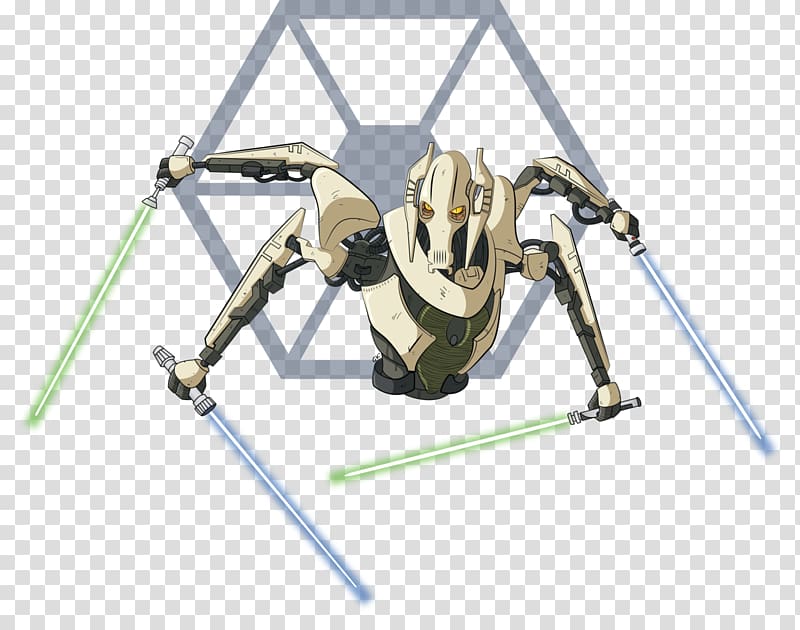 General Grievous Battle droid Star Wars Character Art, general grievous transparent background PNG clipart