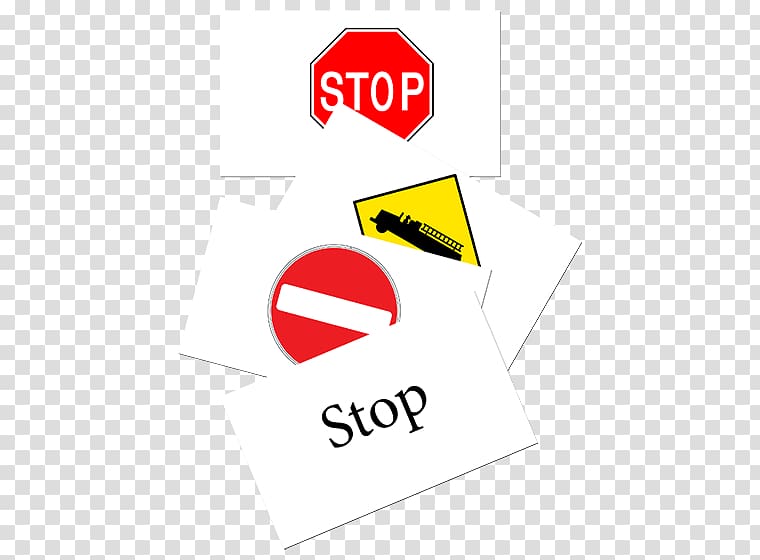 Flashcard Traffic sign Road, cars posters transparent background PNG clipart