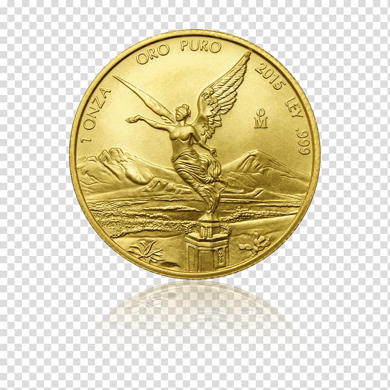 Gold coin Gold coin Mexico Libertad, Coin transparent background PNG clipart