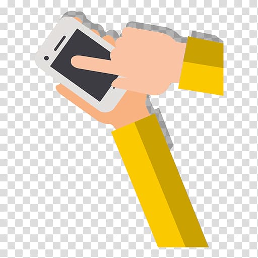 Drawing Smartphone Mobile Phones, hand holding transparent background PNG clipart