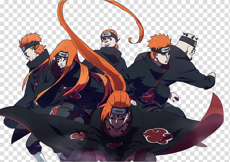 Naruto characters , Minato Namikaze Pain Naruto Uzumaki Konan Danzo Shimura, Naruto Pain Pic transparent background PNG clipart