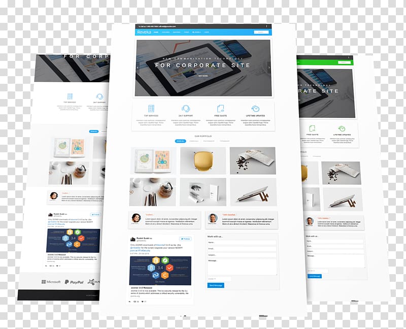 Joomla Template generator Web template system VirtueMart, stylish indesign magazine template transparent background PNG clipart