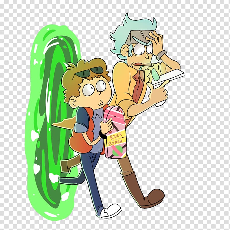 Rick Sanchez Morty Smith Back to the Future Drawing, rick and morty transparent background PNG clipart