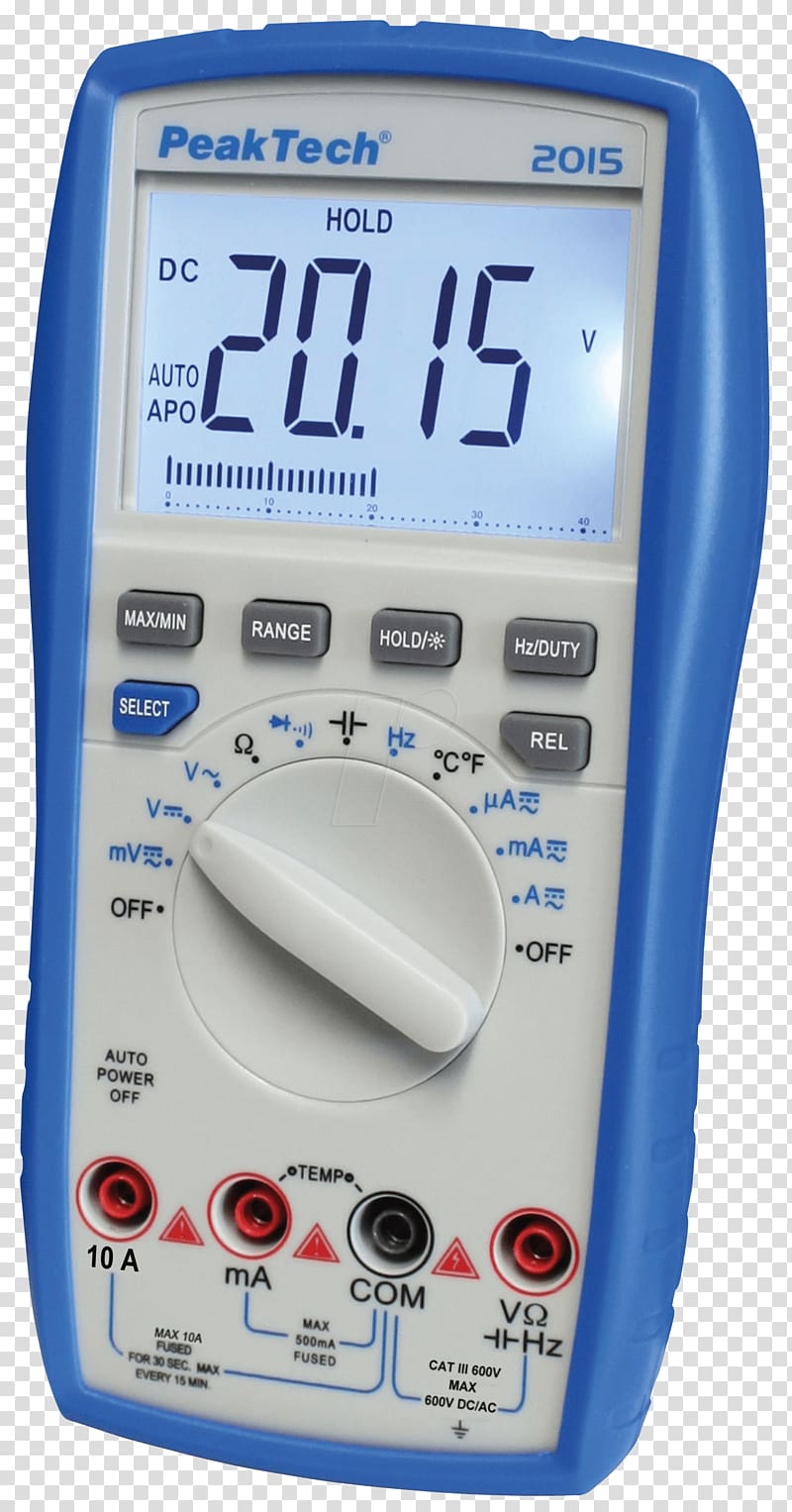 PeakTech Prüf, und Messtechnik GmbH Digitalmultimeter Current clamp Sonde de température, Digitalmultimeter transparent background PNG clipart